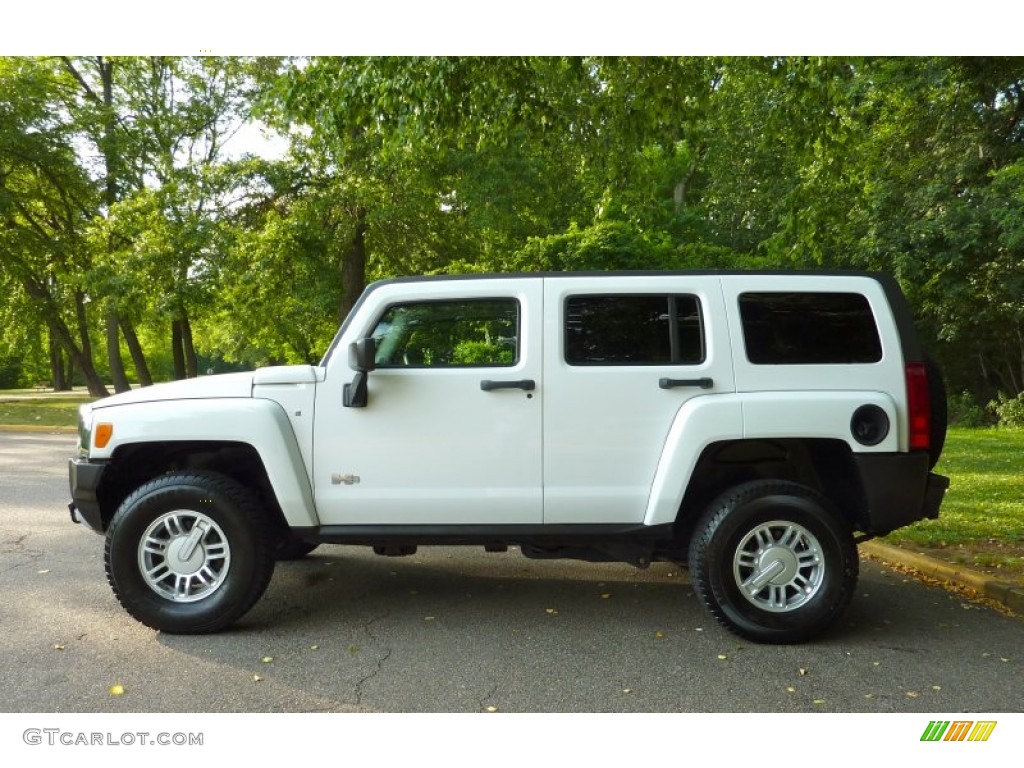 Birch White 2008 Hummer H3 Standard H3 Model Exterior Photo #67836884