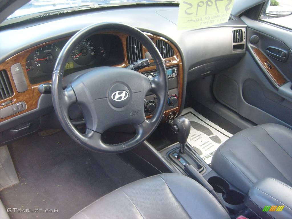 2004 Elantra GT Hatchback - Tidal Wave Blue / Dark Gray photo #16