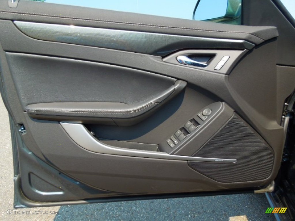 2012 Cadillac CTS 3.6 Sedan Ebony/Ebony Door Panel Photo #67840467