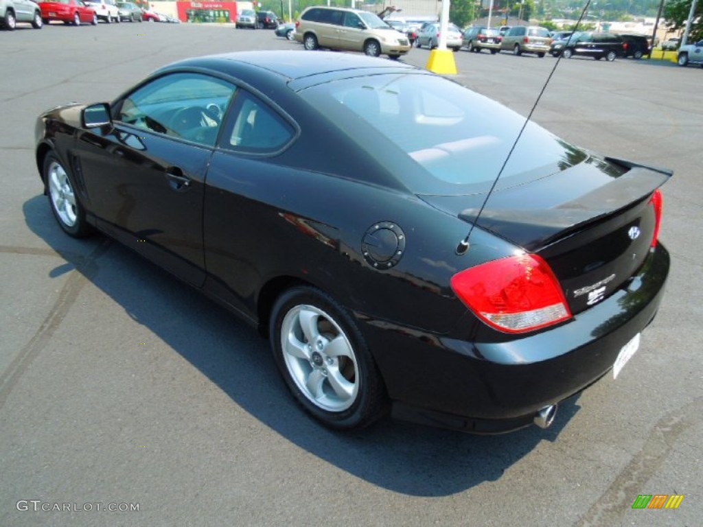 2006 Tiburon GS - Obsidian Black / Black photo #5