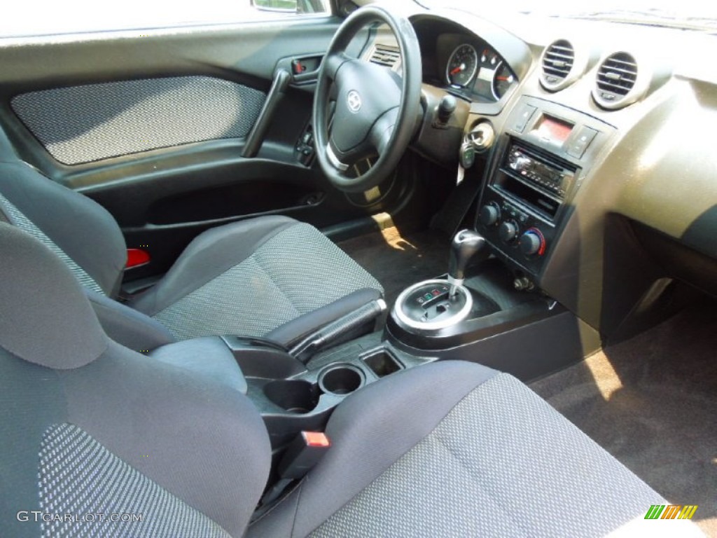 2006 Tiburon GS - Obsidian Black / Black photo #18