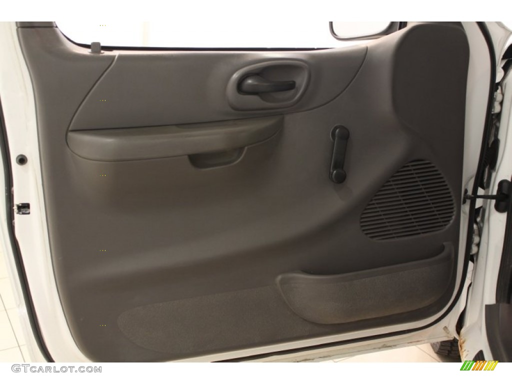 2002 F150 XL Regular Cab - Oxford White / Dark Graphite photo #5