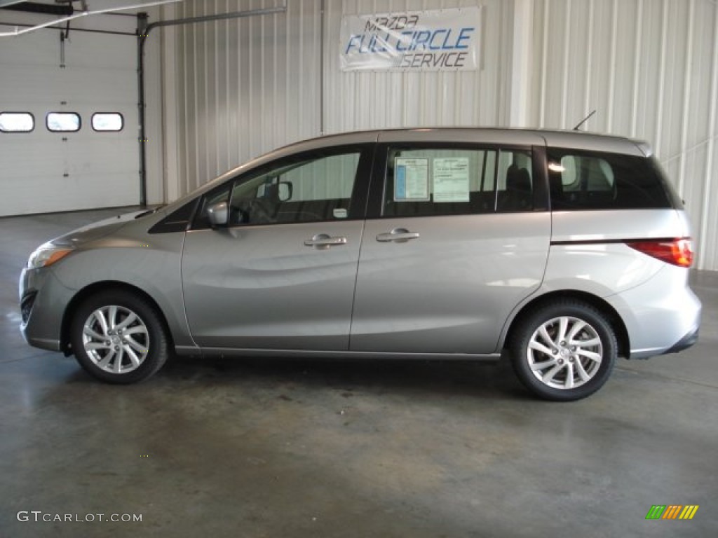 2012 MAZDA5 Sport - Liquid Silver Metallic / Black photo #1