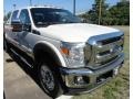 2012 White Platinum Metallic Tri-Coat Ford F350 Super Duty Lariat Crew Cab 4x4  photo #1