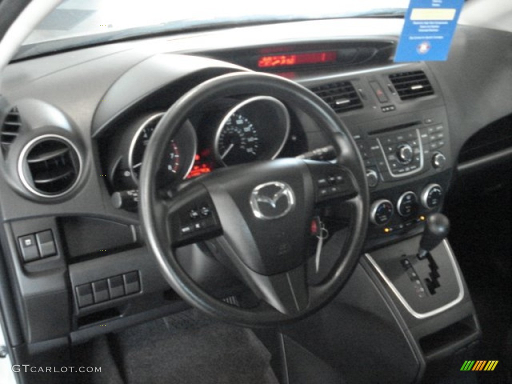 2012 MAZDA5 Sport - Liquid Silver Metallic / Black photo #10