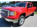 2012 Fire Red GMC Sierra 2500HD SLE Extended Cab 4x4  photo #1