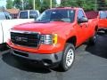 Fire Red 2012 GMC Sierra 3500HD Regular Cab 4x4 Exterior