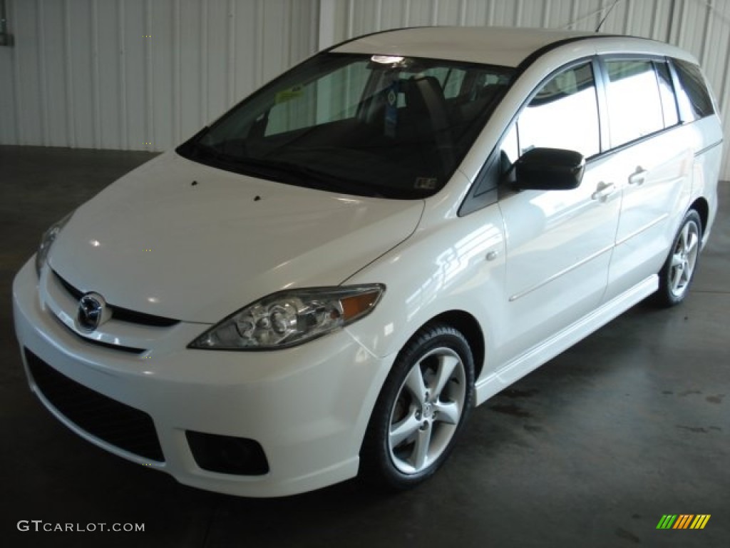 2006 MAZDA5 Sport - Whitewater Pearl / Black photo #2