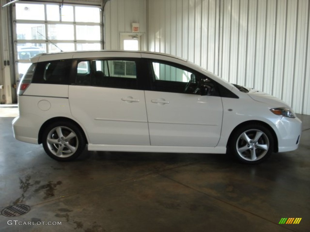 2006 MAZDA5 Sport - Whitewater Pearl / Black photo #5