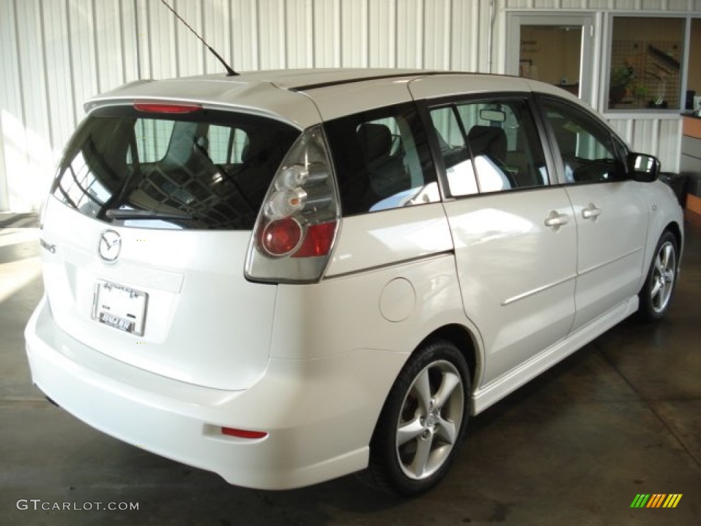 2006 MAZDA5 Sport - Whitewater Pearl / Black photo #6