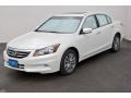 White Diamond Pearl - Accord EX-L V6 Sedan Photo No. 3