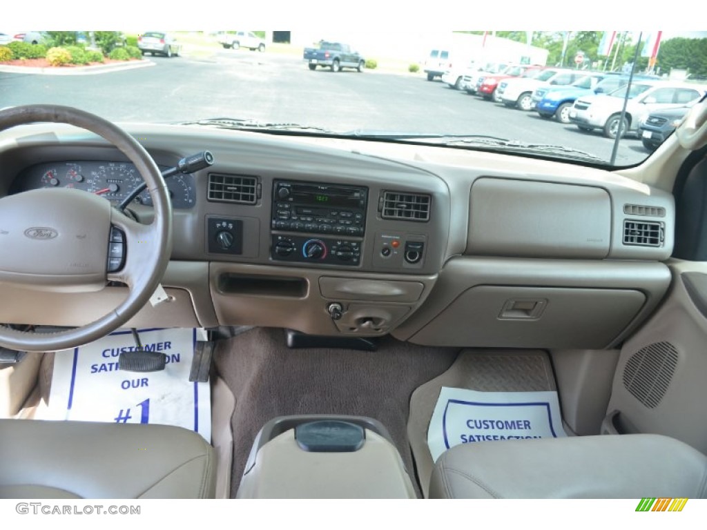 2000 F250 Super Duty Lariat Extended Cab 4x4 - Harvest Gold Metallic / Medium Parchment photo #14