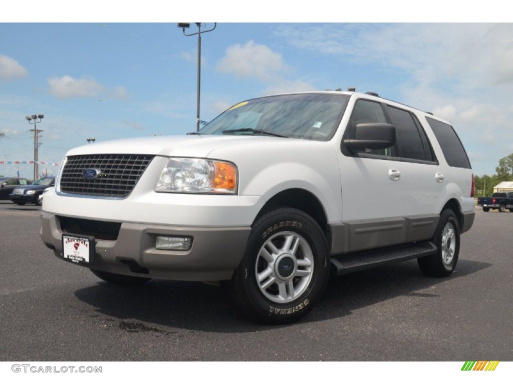 2003 Expedition XLT - Oxford White / Medium Parchment photo #1