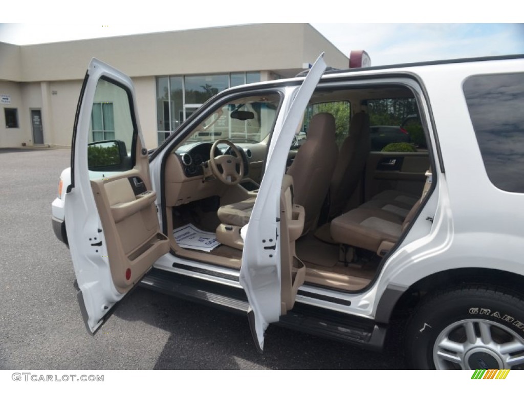 2003 Expedition XLT - Oxford White / Medium Parchment photo #11