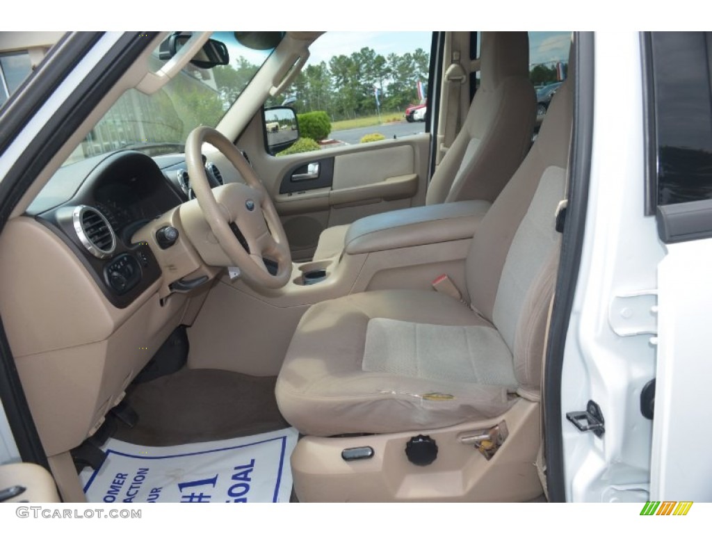 2003 Expedition XLT - Oxford White / Medium Parchment photo #20