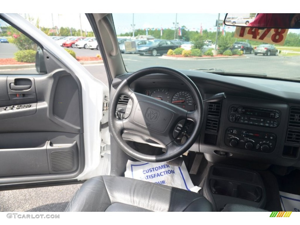 2002 Durango SXT - Bright White / Dark Slate Gray photo #13