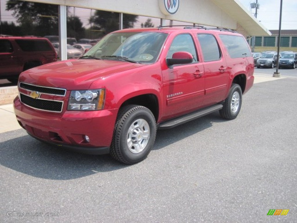 Crystal Red Tintcoat 2013 Chevrolet Suburban LT 4x4 Exterior Photo #67850856