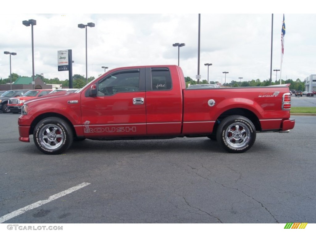 2007 F150 FX2 Sport SuperCab - Redfire Metallic / Black/Red photo #5