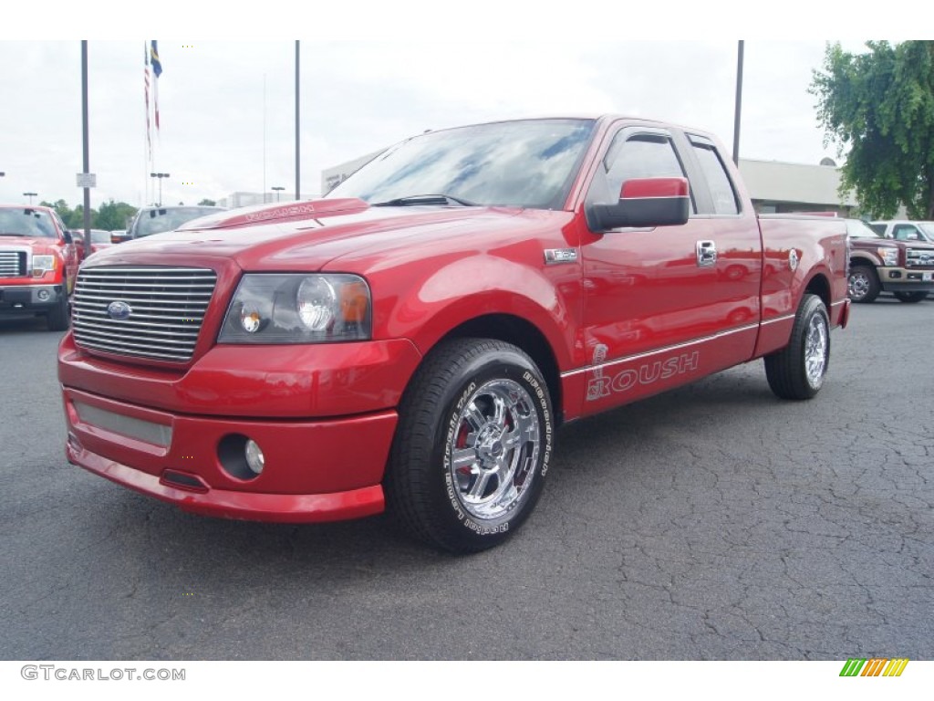 2007 F150 FX2 Sport SuperCab - Redfire Metallic / Black/Red photo #6