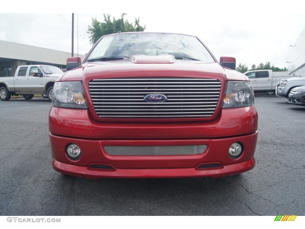 2007 F150 FX2 Sport SuperCab - Redfire Metallic / Black/Red photo #7
