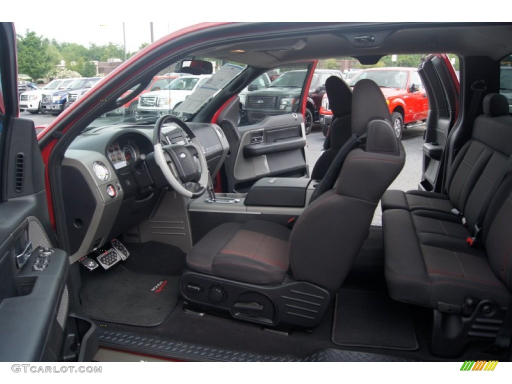 2007 F150 FX2 Sport SuperCab - Redfire Metallic / Black/Red photo #8