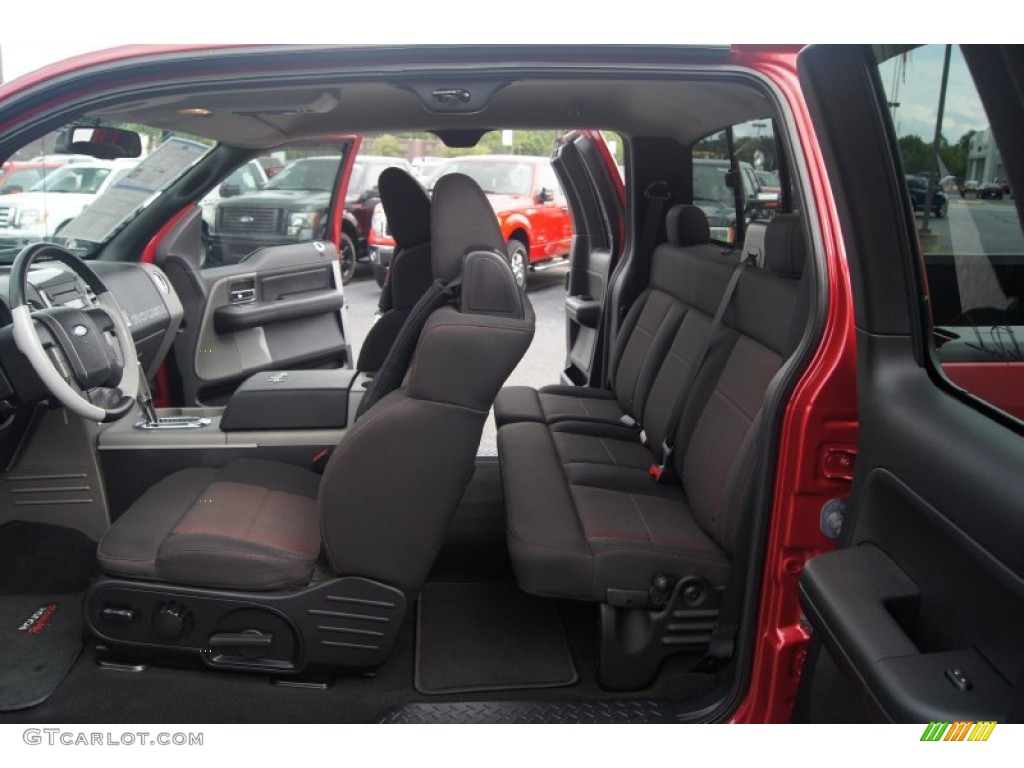 2007 F150 FX2 Sport SuperCab - Redfire Metallic / Black/Red photo #9