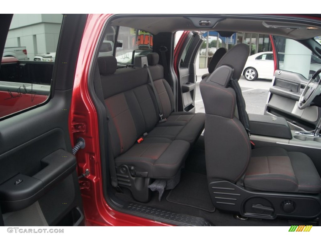 2007 F150 FX2 Sport SuperCab - Redfire Metallic / Black/Red photo #12