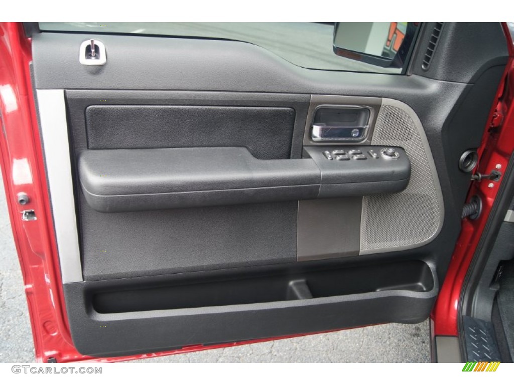 2007 F150 FX2 Sport SuperCab - Redfire Metallic / Black/Red photo #23