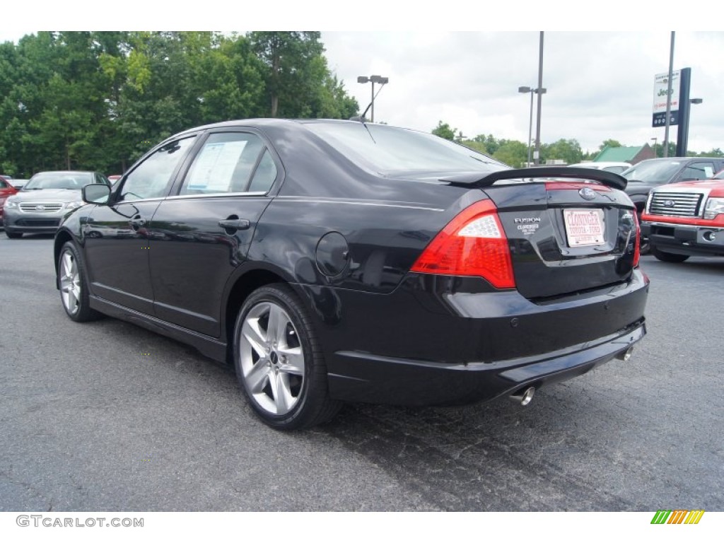 2010 Fusion Sport - Tuxedo Black Metallic / Charcoal Black/Sport Black photo #32