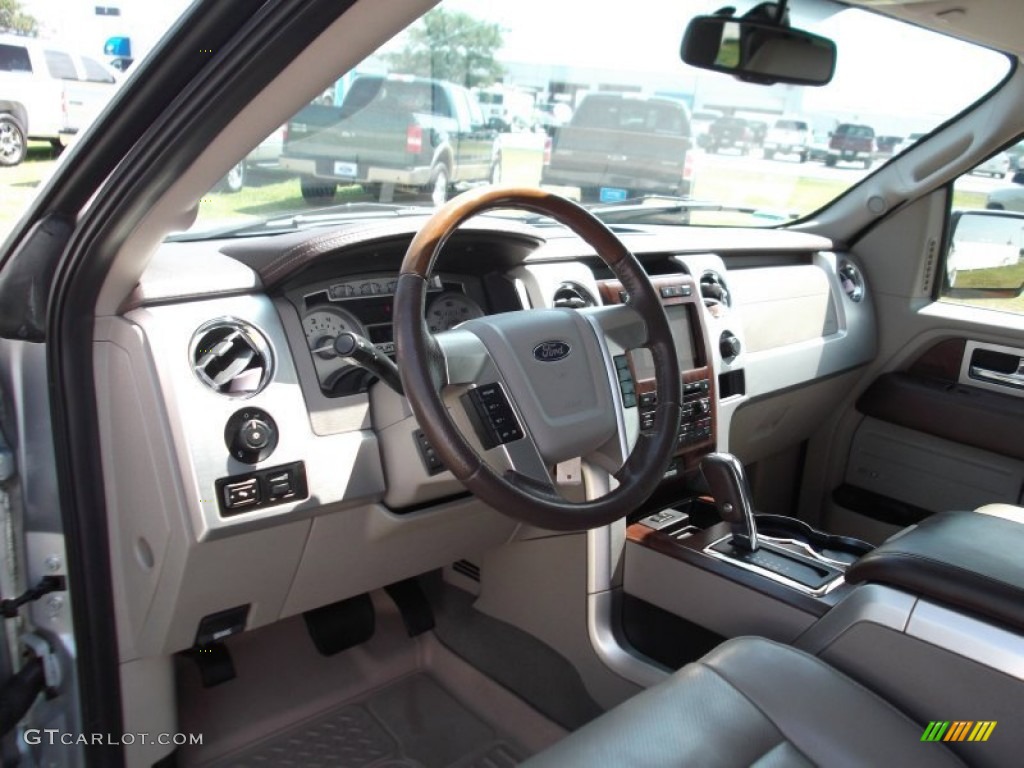 2010 F150 Platinum SuperCrew - Ingot Silver Metallic / Medium Stone Leather/Sienna Brown photo #13