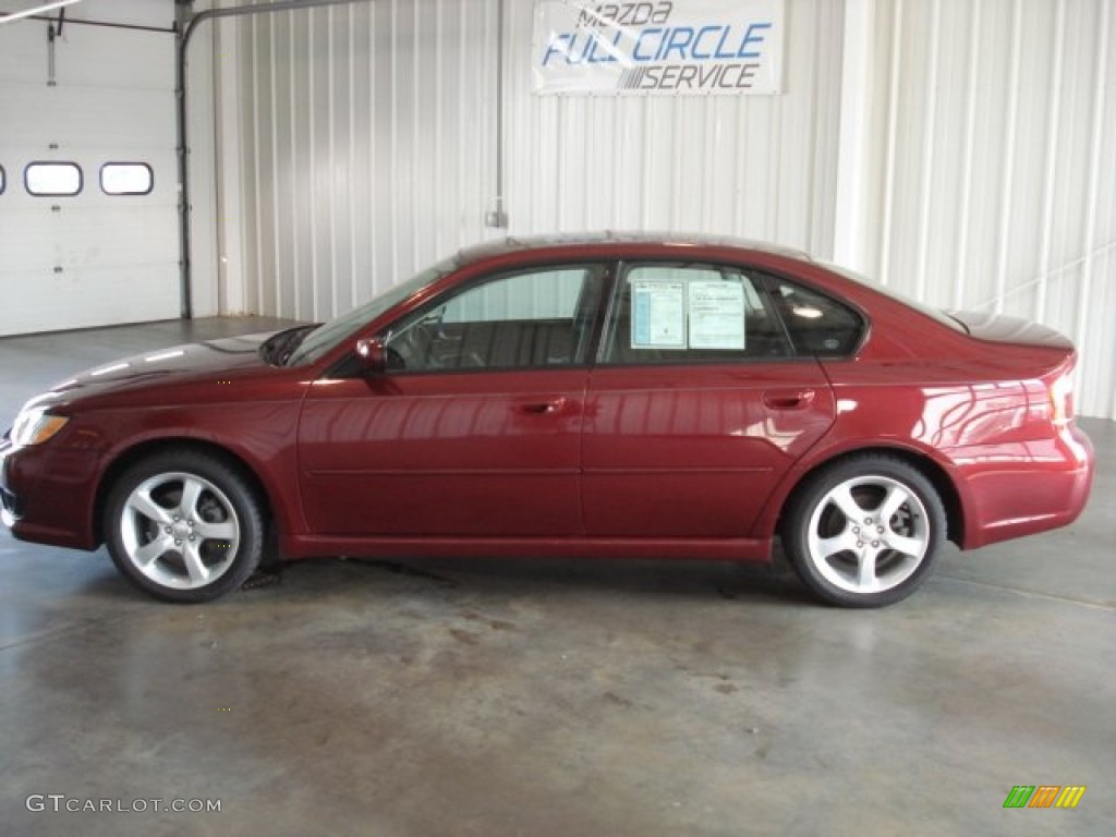Ruby Red Pearl Subaru Legacy