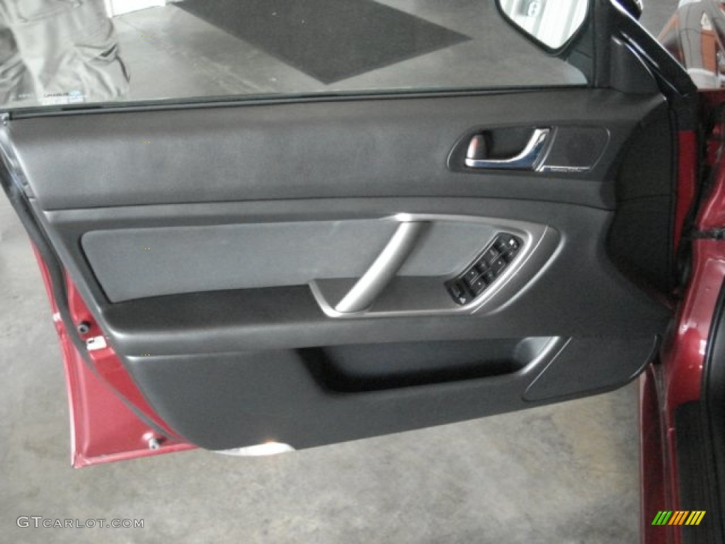 2009 Legacy 2.5i Sedan - Ruby Red Pearl / Off Black photo #12