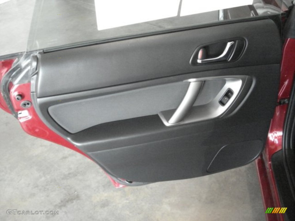 2009 Legacy 2.5i Sedan - Ruby Red Pearl / Off Black photo #14