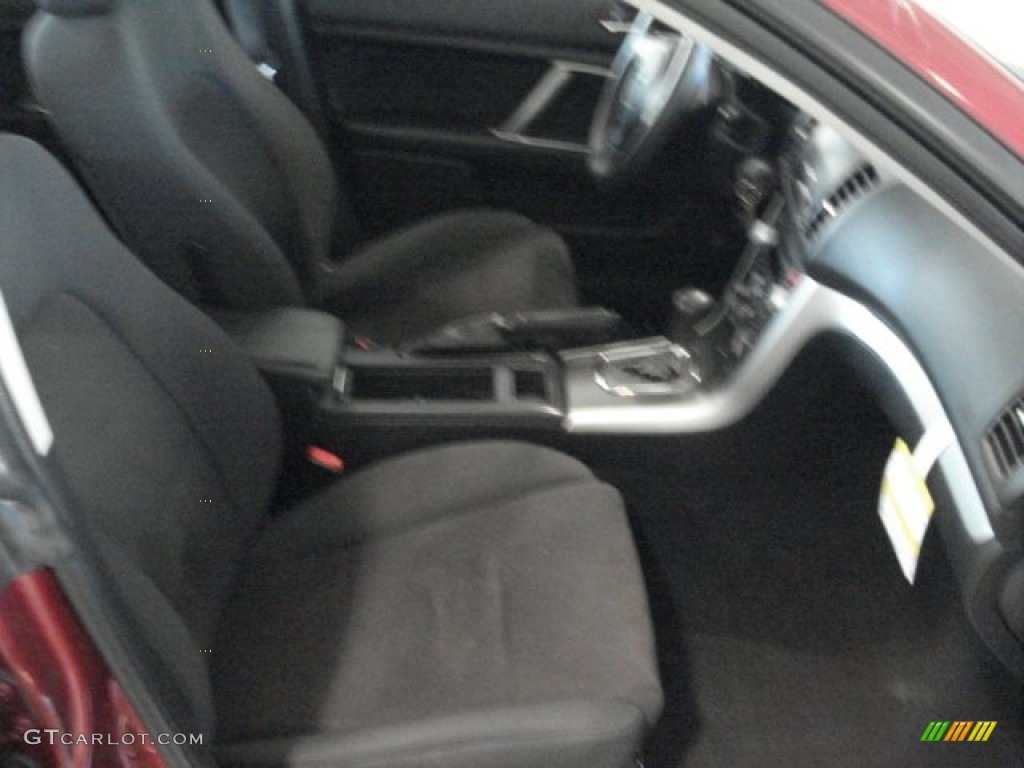 2009 Legacy 2.5i Sedan - Ruby Red Pearl / Off Black photo #16