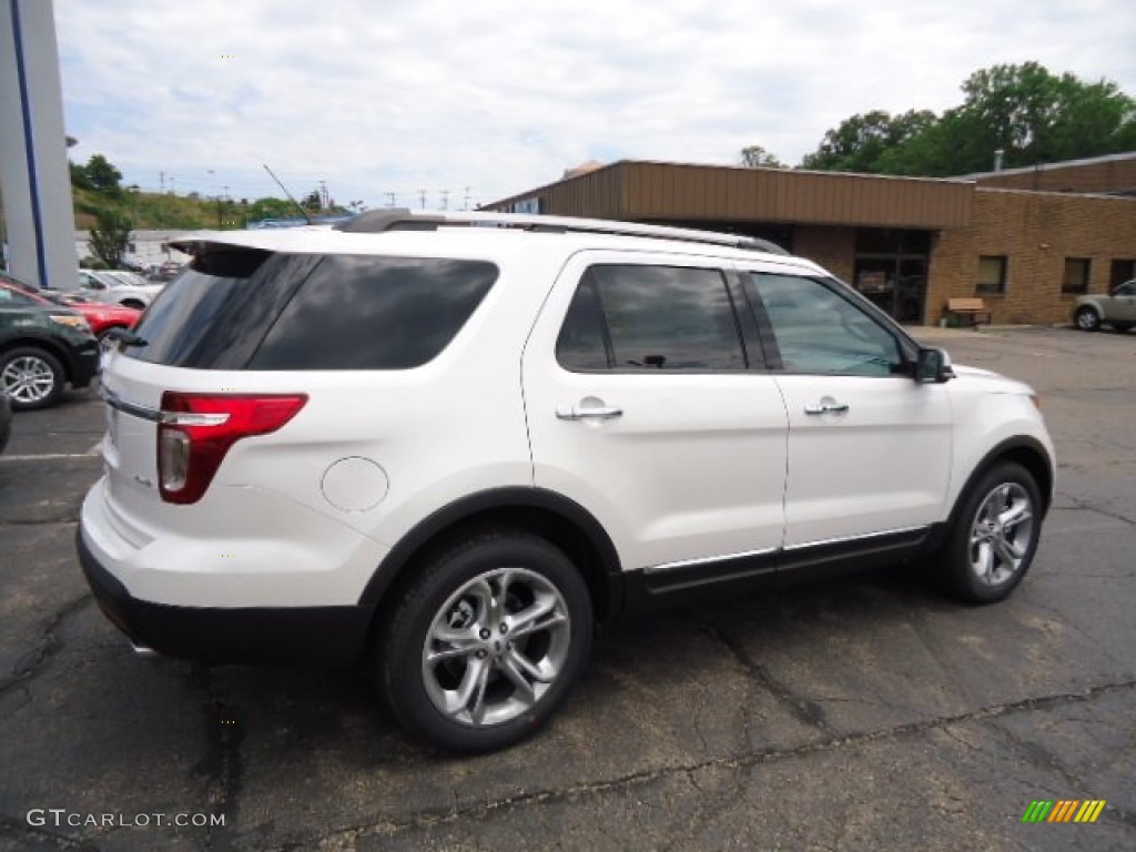 White Platinum Tri-Coat 2013 Ford Explorer Limited 4WD Exterior Photo #67854547