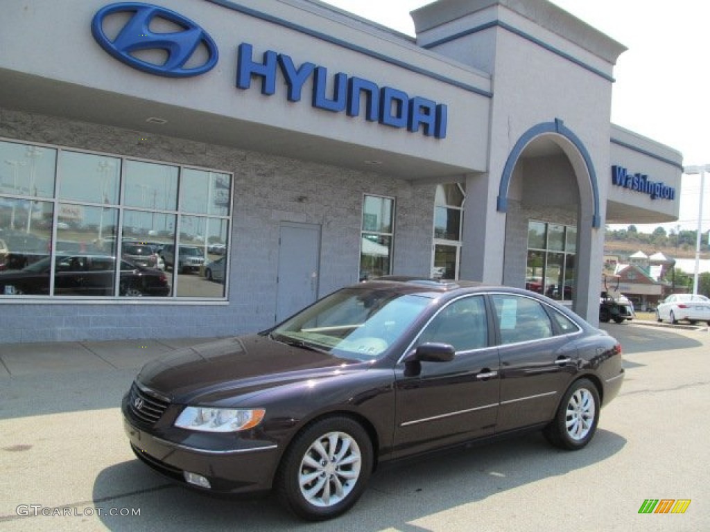 2006 Azera Limited - Aubergine Red / Beige photo #1