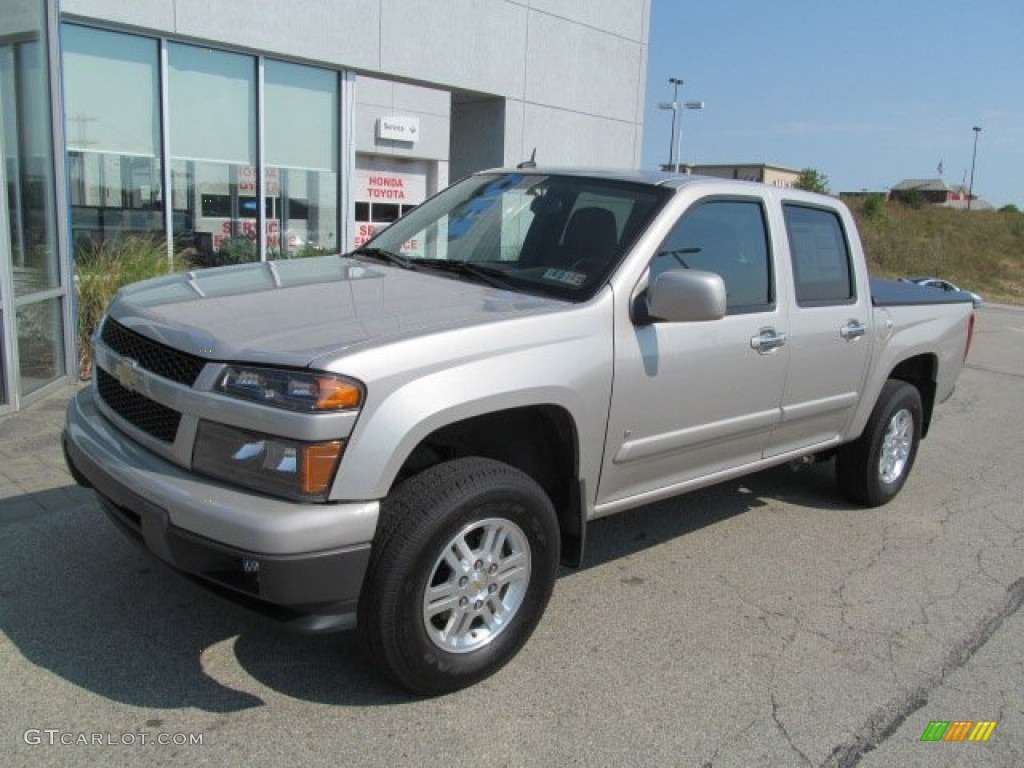 2009 Colorado LT Crew Cab 4x4 - Silver Birch Metallic / Ebony photo #3