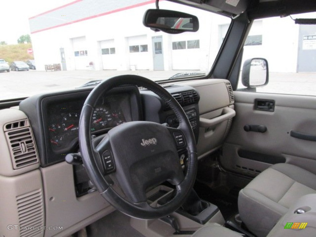 Khaki Interior 2005 Jeep Wrangler Unlimited Rubicon Sahara