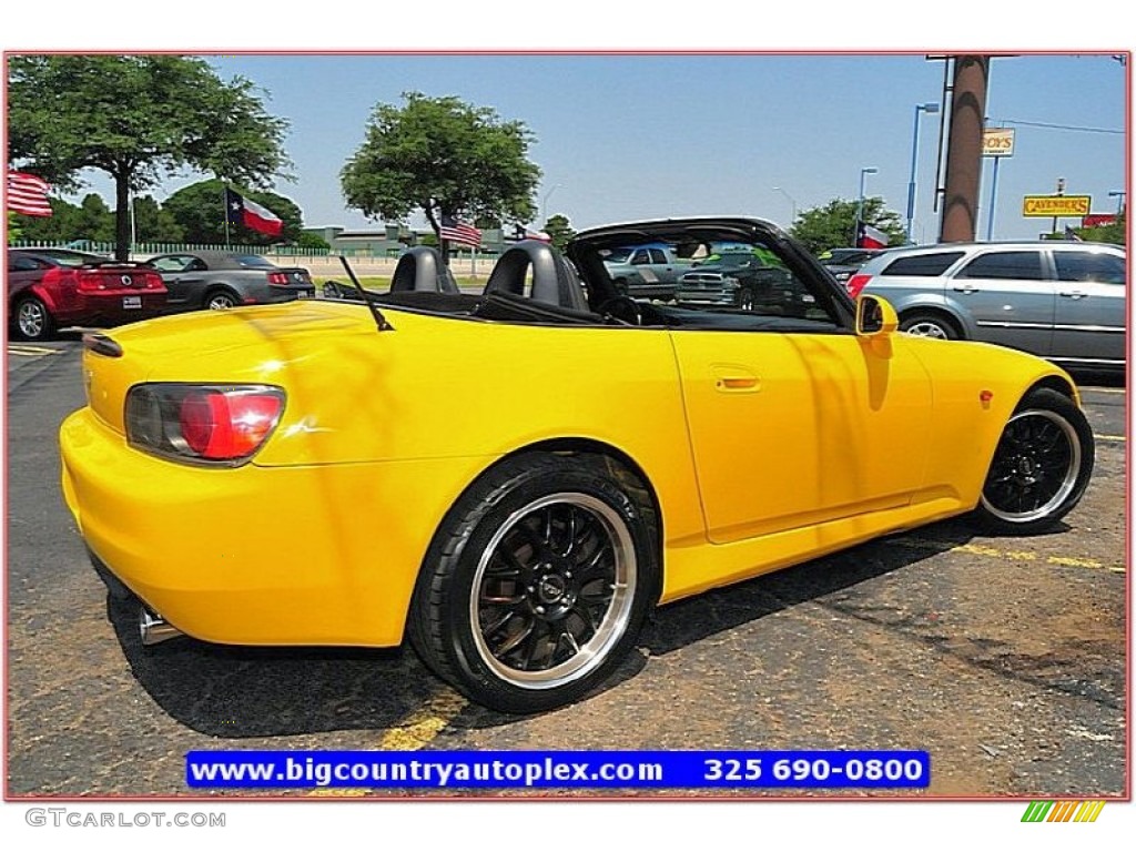 2001 S2000 Roadster - Spa Yellow / Black photo #6