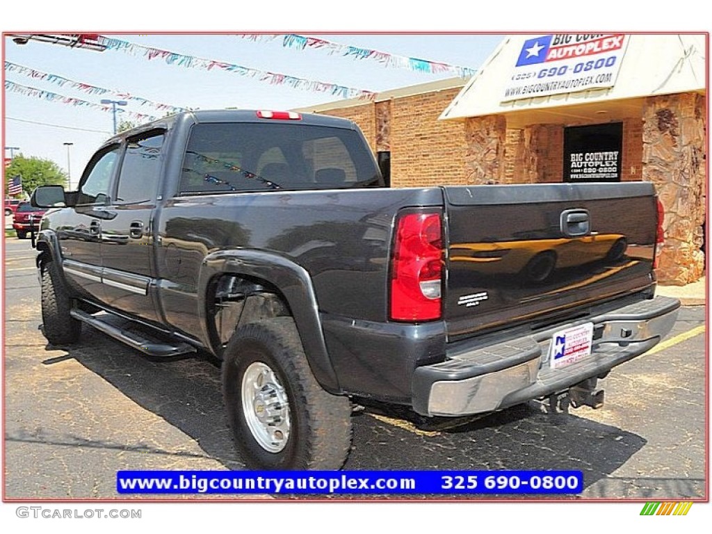 2004 Silverado 2500HD LT Crew Cab 4x4 - Dark Gray Metallic / Dark Charcoal photo #3