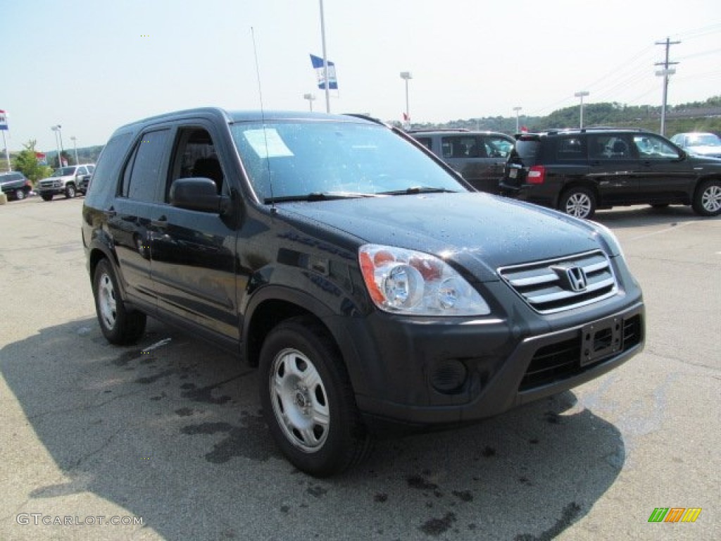 2006 CR-V LX 4WD - Nighthawk Black Pearl / Black photo #9