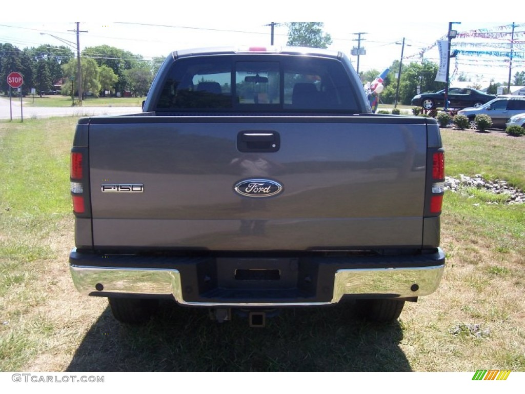 2004 F150 XLT SuperCab 4x4 - Dark Shadow Grey Metallic / Dark Flint photo #4