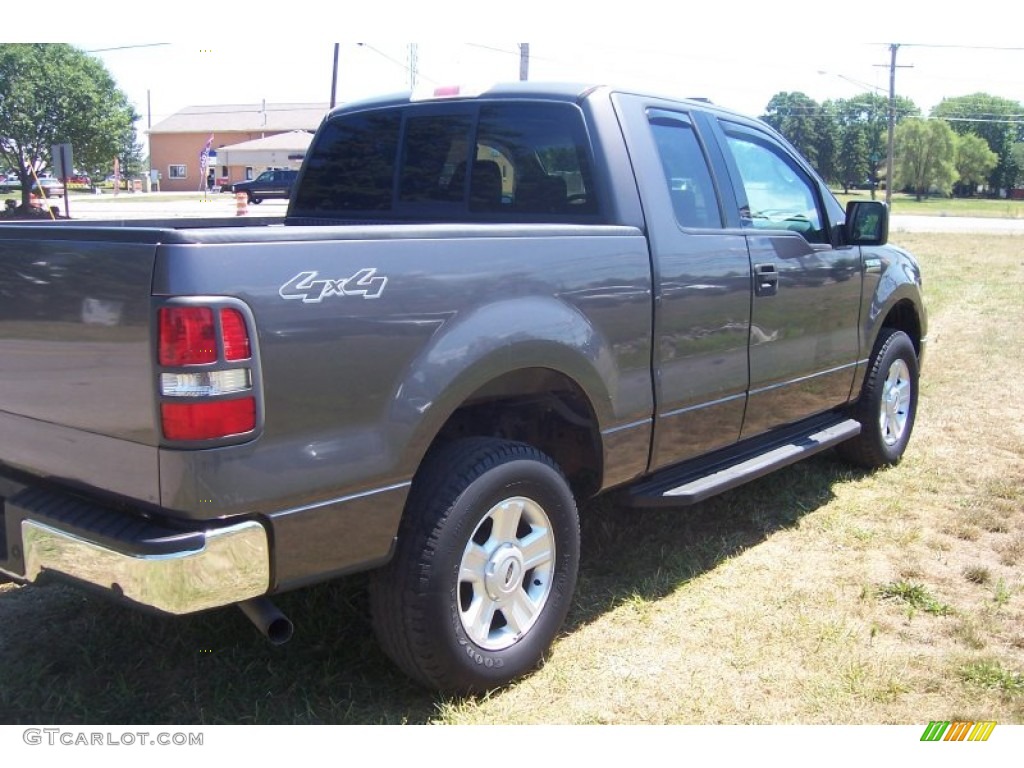 2004 F150 XLT SuperCab 4x4 - Dark Shadow Grey Metallic / Dark Flint photo #6
