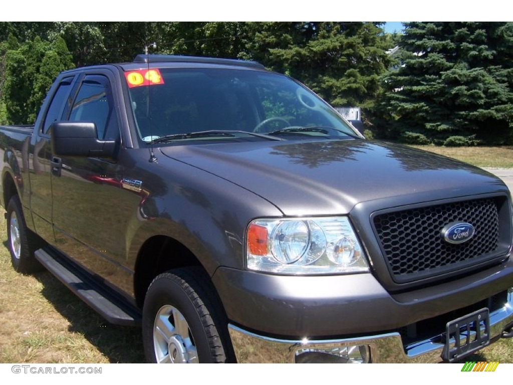 2004 F150 XLT SuperCab 4x4 - Dark Shadow Grey Metallic / Dark Flint photo #9