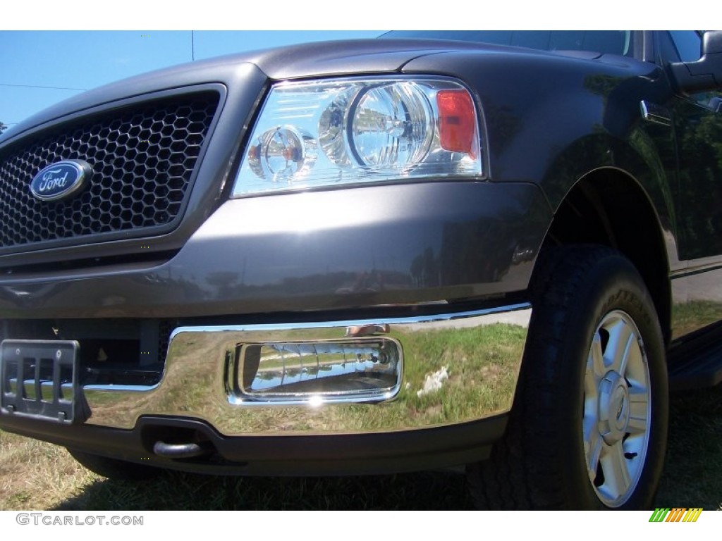 2004 F150 XLT SuperCab 4x4 - Dark Shadow Grey Metallic / Dark Flint photo #12