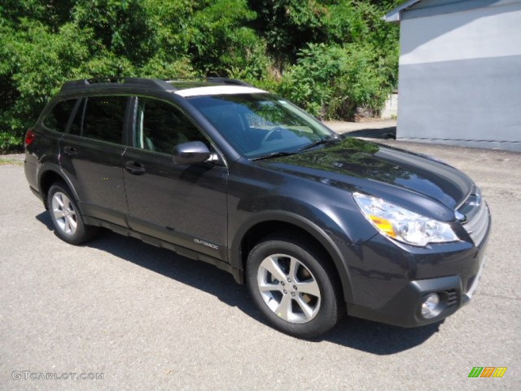 2013 Outback 2.5i Limited - Graphite Gray Metallic / Black photo #5