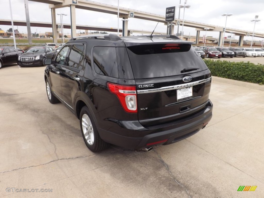 2012 Explorer XLT - Black / Charcoal Black photo #3