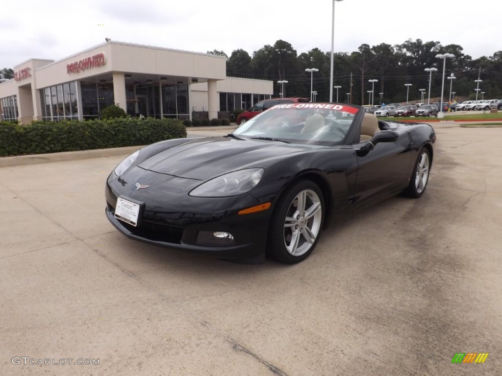 2010 Corvette Convertible - Black / Cashmere photo #1