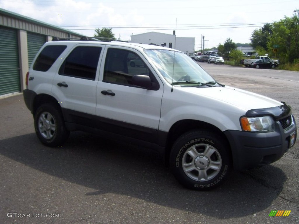 2003 Escape XLT V6 4WD - Oxford White / Medium Dark Pebble photo #3