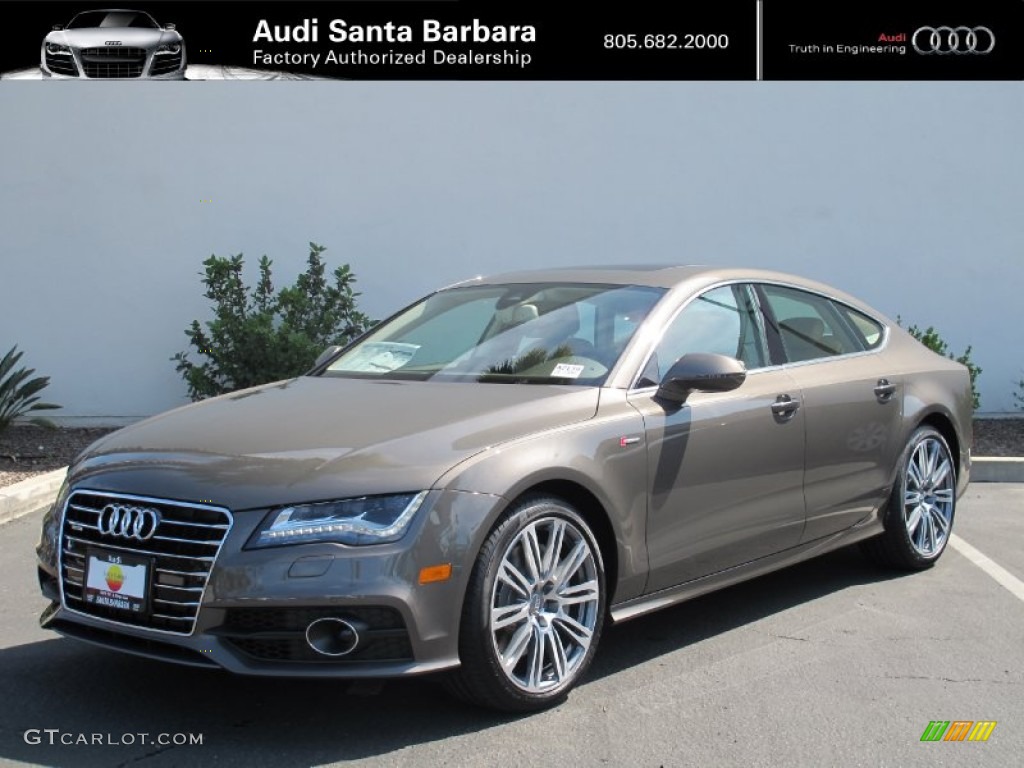 2012 A7 3.0T quattro Prestige - Dakota Grey Metallic / Velvet Beige photo #1